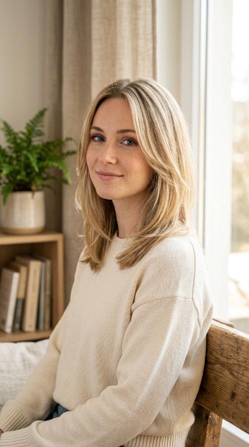 Angled Layers for Fine Hair