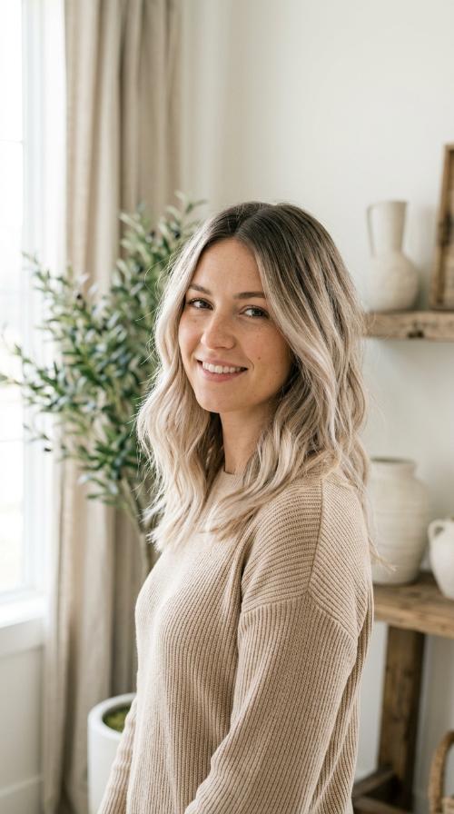 Ash Blonde Fade