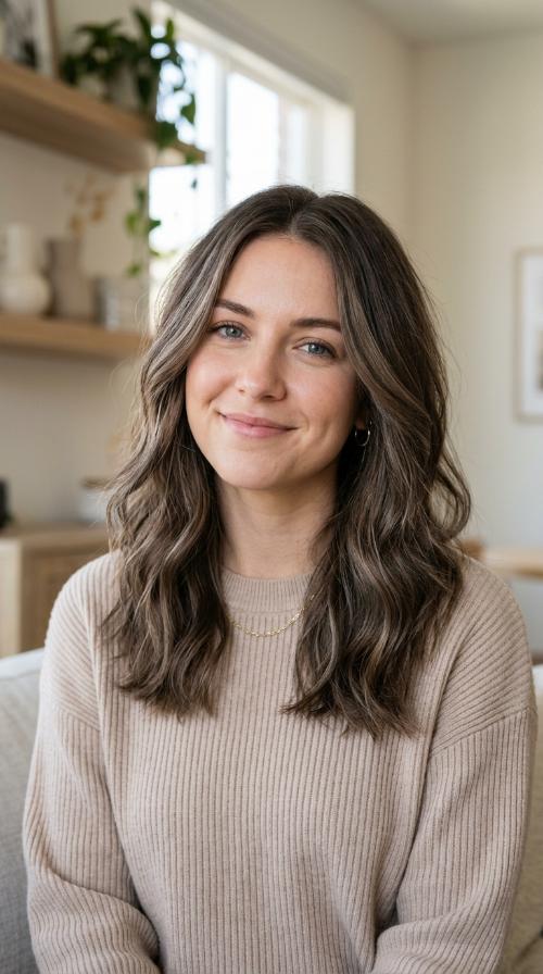 Ash Brown Highlights on Mushroom Base