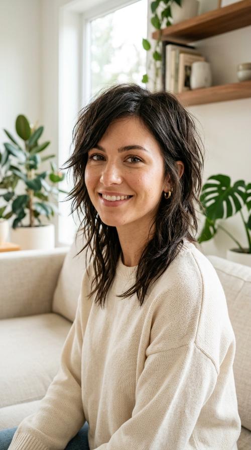 Asymmetrical Choppy Cut