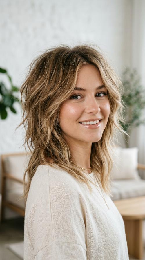 Asymmetrical Choppy Cut