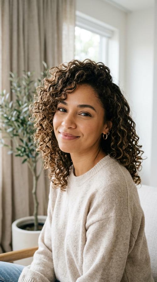 Asymmetrical Layered Curls