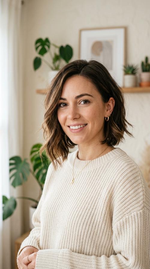 Asymmetrical Mid-Length Bob