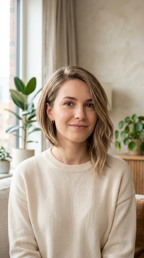 Asymmetrical Mid-Length Bob