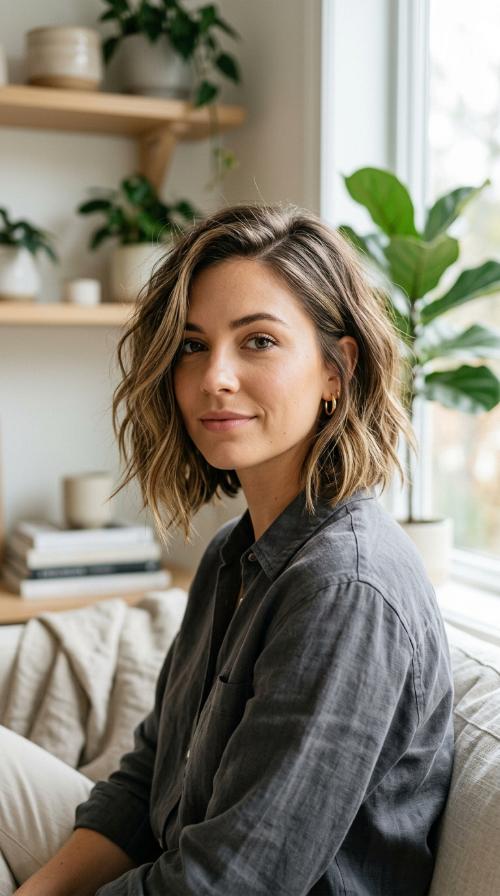 Asymmetrical Mid-Length Cut