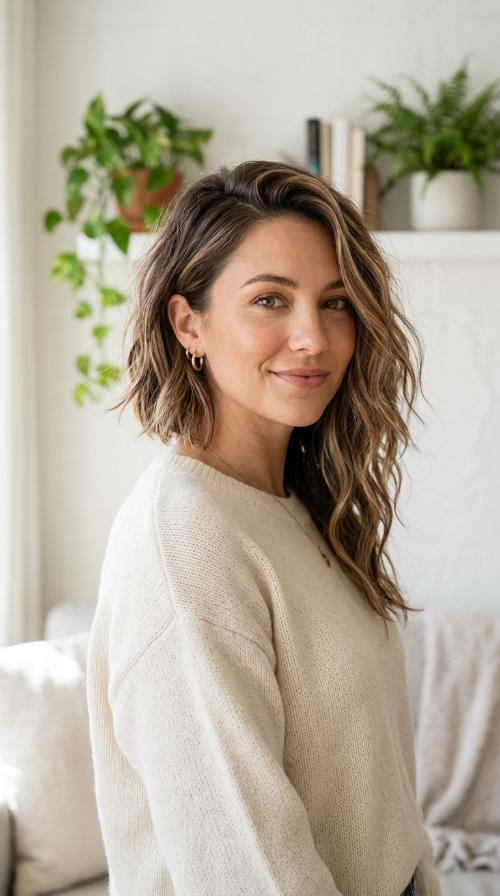 Asymmetrical Mid-Length Cut