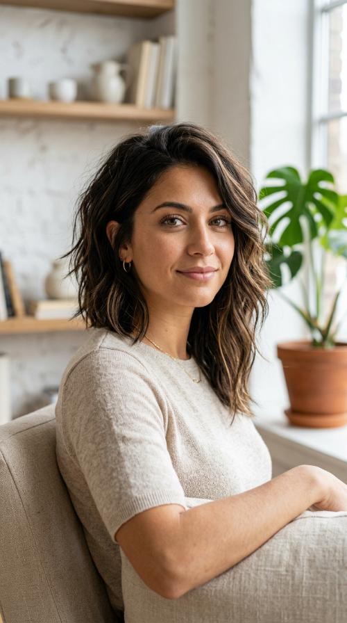 Asymmetrical Mid-Length Cut