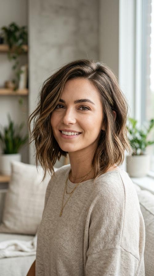 Asymmetrical Mid-Length Cut