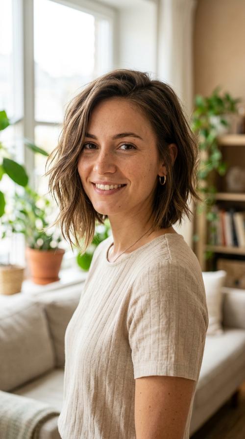 Asymmetrical Mid-Length Cut