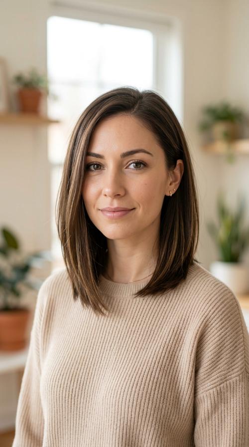 Asymmetrical Mid-Length Cut