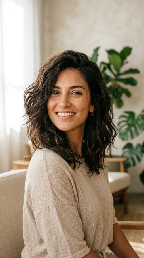 Asymmetrical Mid-Length Cut