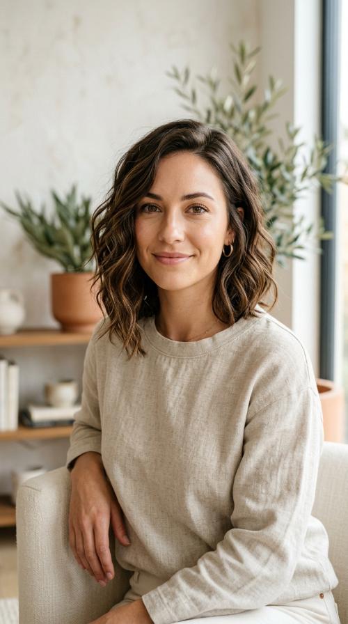 Asymmetrical Wavy Bob