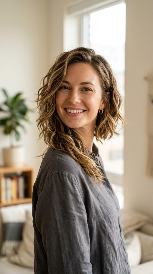 Asymmetrical Wavy Cut
