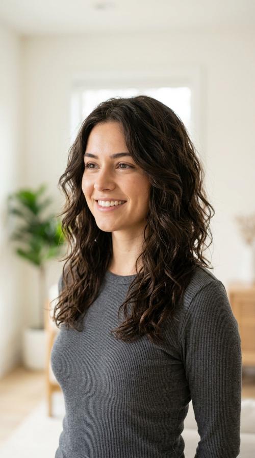 Asymmetrical Wavy Cut