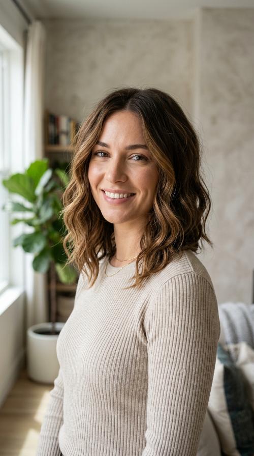 Asymmetrical Wavy Lob