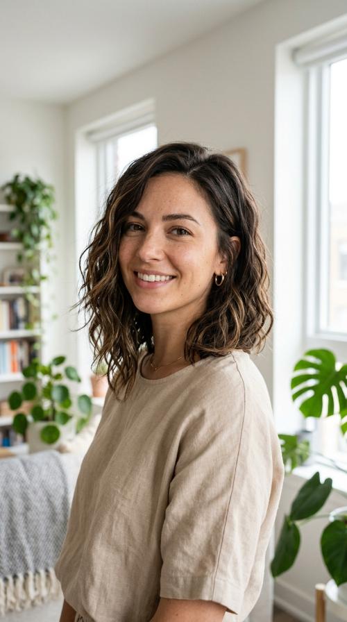 Asymmetrical Wavy Lob