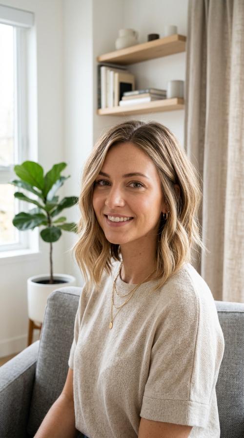 Balayage Inverted Bob