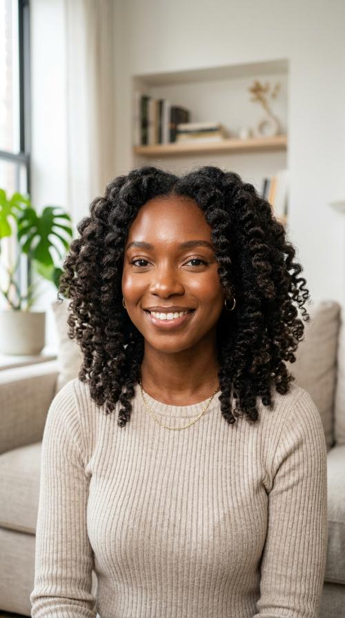 Bantu Knot-Out Curls