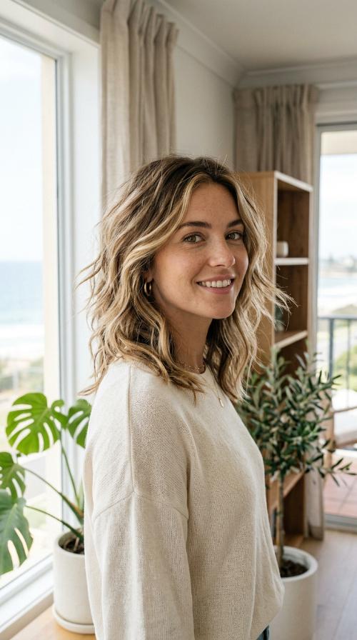 Beach Wave Choppy Cut