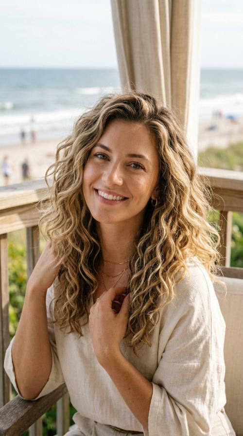 Beachy Voluminous Curls