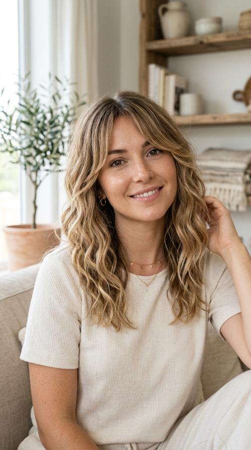 Beachy Waves with Tapered Side Fringe