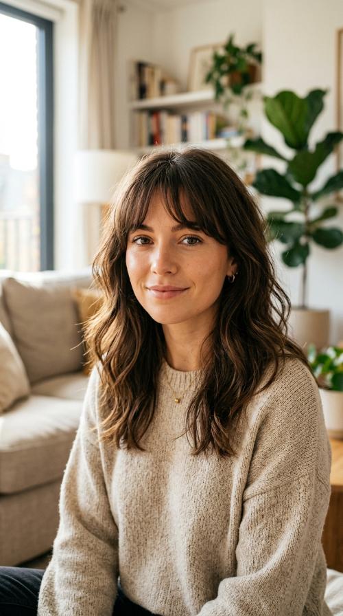 Birkin Bangs with Natural Texture