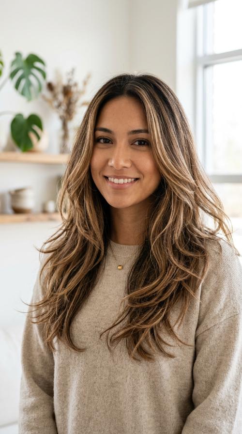 Blended Balayage Layers