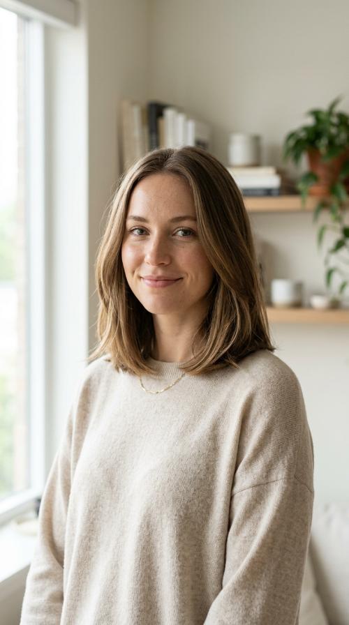 Blunt Cut with Invisible Layers