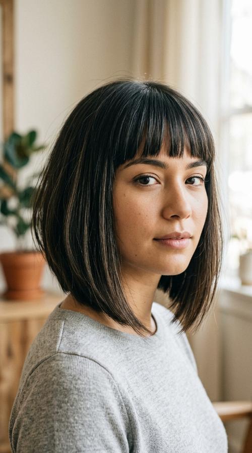 Blunt Front Inverted Bob