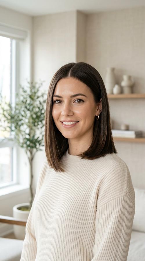 Blunt Lob (Long Bob)