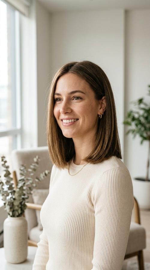 Blunt Lob (Long Bob)