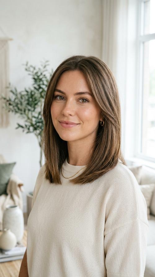 Blunt Mid-Length Cut