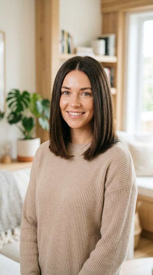 Blunt Mid-Length Cut