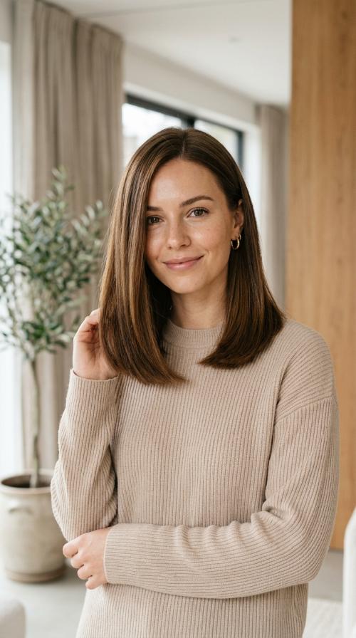 Blunt Mid-Length Cut