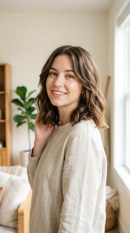 Blunted Ends with Face-Framing Layers