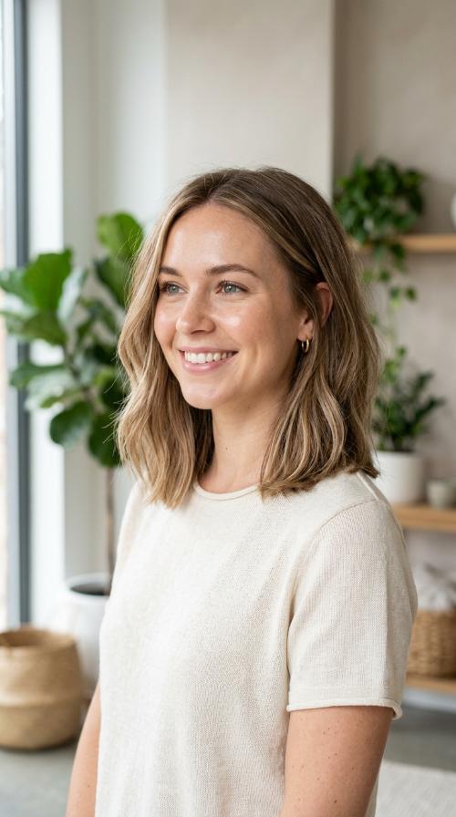 Blunted Shoulder-Length Cut