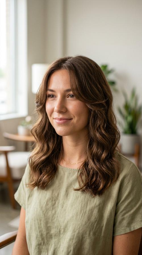 Body Wave with Face-Framing Layers