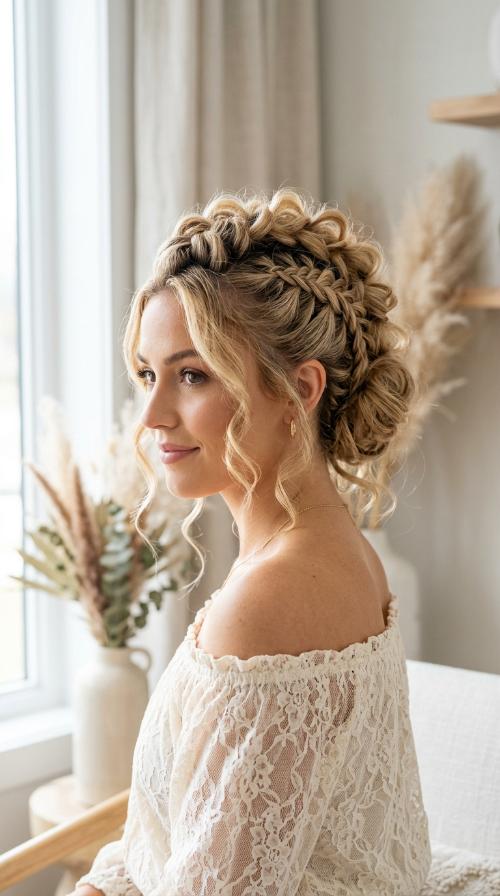 Bohemian Braided Faux Hawk