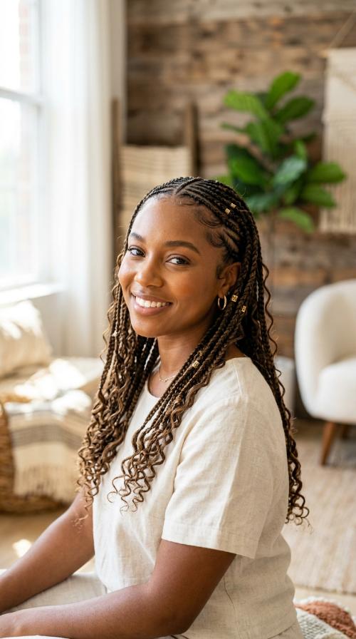 Bohemian Feed-in Braids