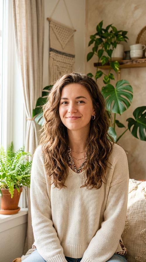 Boho-Chic Relaxed Perm
