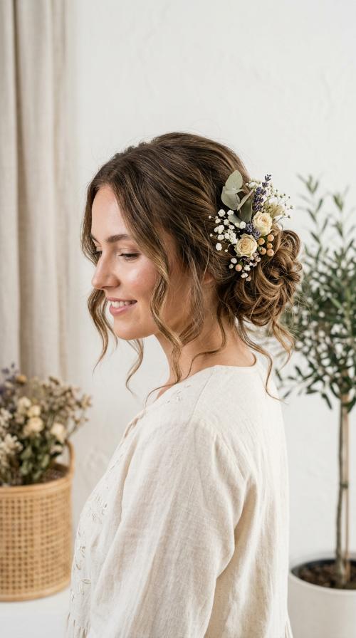 Boho Flower Bun
