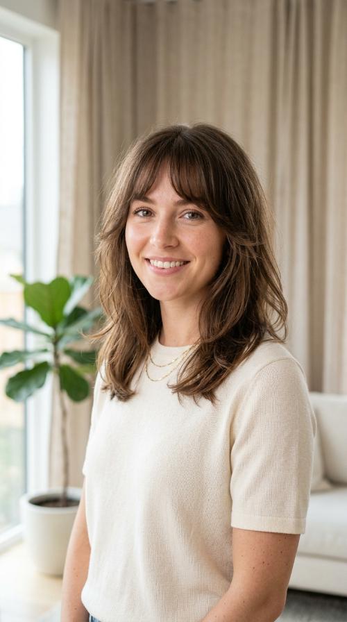 Bottleneck Bangs with Face-Framing Layers