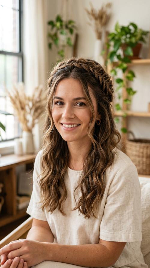 Braided Boho Half-Up
