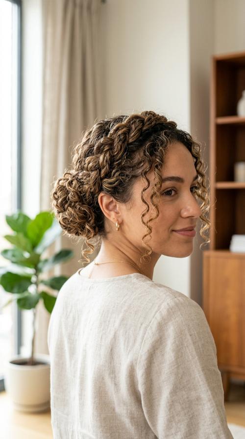 Braided Crown Bun