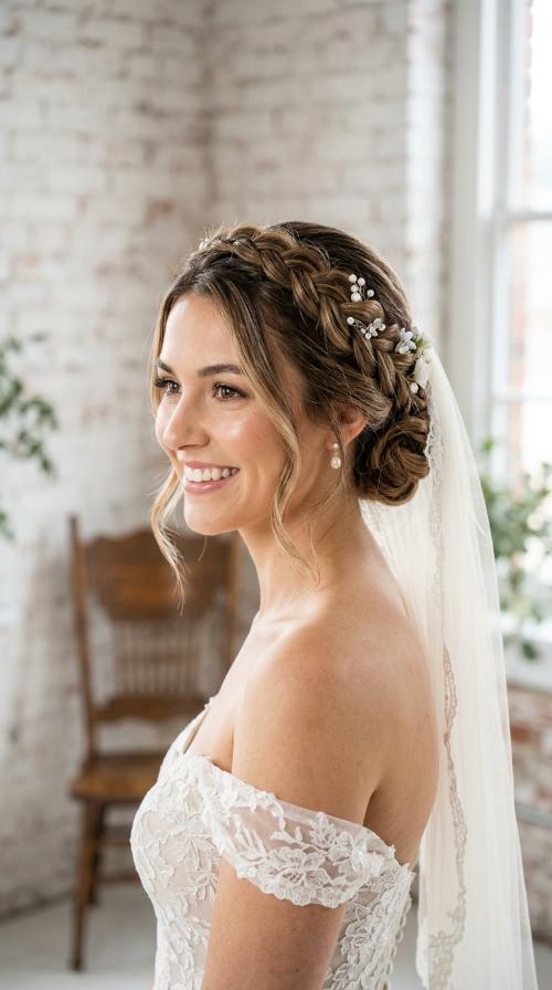 Braided Crown Updo