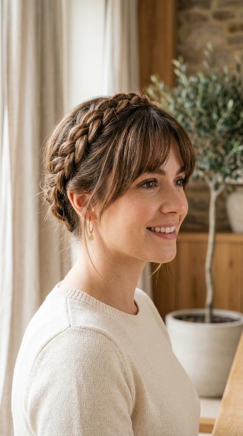 Braided Crown with Fringe