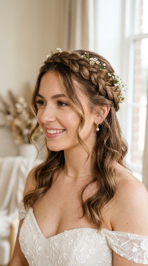 Braided Crown with Tendrils