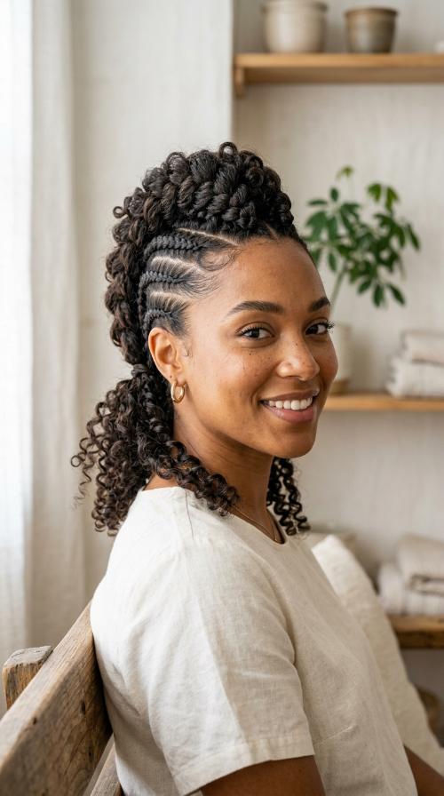 Braided Faux Hawk