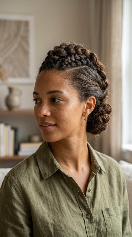 Braided Faux Hawk