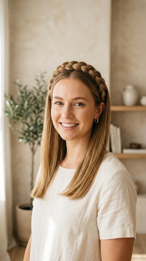 Braided Headband Look